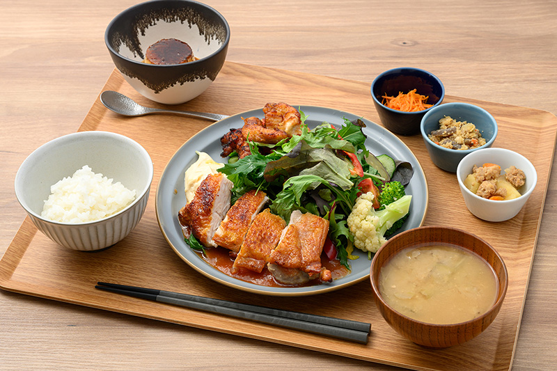 野菜もりもりチキンソテー＆鶏唐揚げ